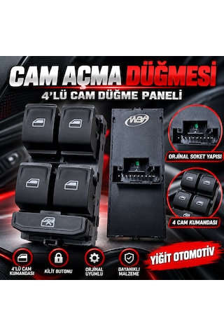 Polo Caddy Passat Cam Düğmesi Sol Polo Caddy Passat Cam Düğmesi Sol