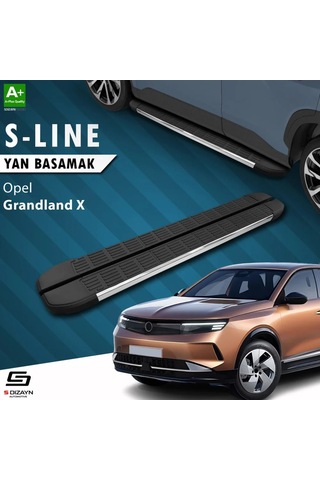 S-dizayn Opel Grandland X 2 Hybrid S-line Krom Yan Basamak 183 Cm 2024 Üzeri A+ Kalite
