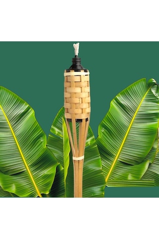 10 Pcs 90 Cm Bamboo Torch 10 Adet Vıp 90 Cm Bambu Meşale Bahçe Aydınlatma Kır Düğünü Kortej Işıkları
