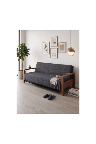Çok Amaçlı Pamuklu Örtü- Kanepe-koltuk Şalı-koltuk Örtüsü 170x220 Siyah-556