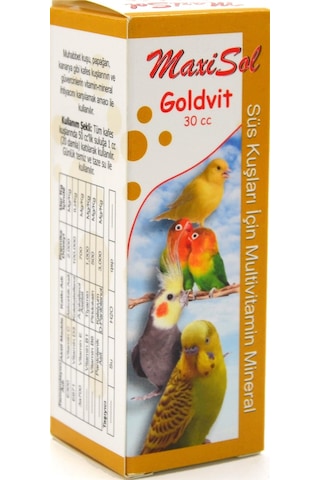 Kuş Vitamin Seti Ötüm ve Enerji Goldvit,Bird Powder,Kalamar