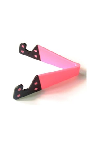 Akıllı Telefon Tablet İçin Ayarlanabilir V Şekilli Evrensel Katlanabilir Cep Cep Telefonu Standı Tutucu Pink