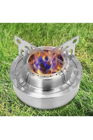 Artfulabode Ve Taşınabilir Standı Seti Rafı Raf Ocak Ocak Ocak Mini Kombinasyonu Gümüş Destek Çapraz Ayaklı Alkol Alkol Alan Açık Dn Gümüş