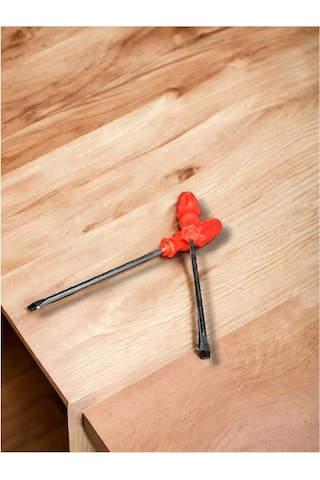 Ecole Düz Tornavida Manyetik Uç Orta Boy 6x125 Mm Krom Yanedium Çelik