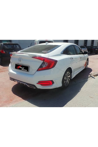 Honda Civic Fc5 Arka Sis Lambası Ledi 3 Çizgi E Dizayn