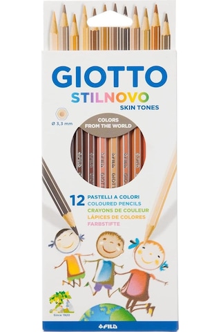 Giotto Stilnovo Skin Tones Profesyonel Kuru Boya 12 Renk Ten Renk