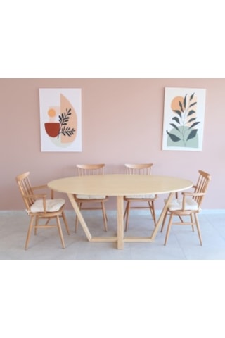 Oval Yemek Masası, Modern ÇAM KAPLAMA Yemek Masası, Toplantı Masa