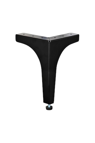 4 Adet Klas Ayak Metal 17 Cm Mat Siyah Mobilya Koltuk Ayağı