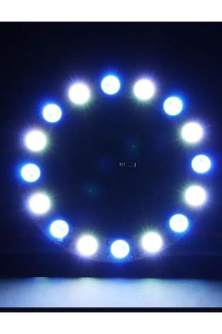 Doraled WS2812B ARGB Magic Matrix Ekran 5V Dijital Yuvarlak Pixel 45 Led Halka 120 x 100 MM