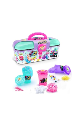 So Slime Sensörlü Slime Yapım Seti 6 Lı Slime Tozu, Süslemeler, Sensörlü Kutu Kolay Slime Hazırl Çok Renkli