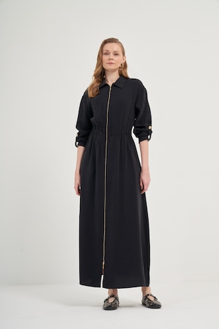 Ftz Modal Elbise Siyah 31033 Siyah