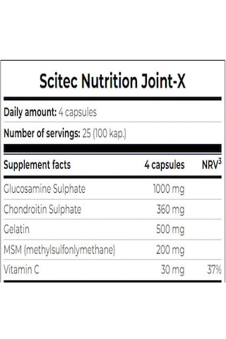 Scitec Joint-x Glucosamine Glukozamin +methylsulfonylmethane+chon