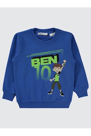 Ben10 Erkek Çocuk Sweatshirt 2-5 Yaş Saks Saks Mavisi