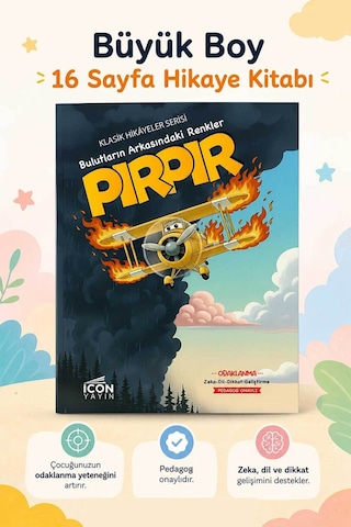 Pırpır - 16 Sayfa Eğitici Çocuk Hikaye Kitabı - Hediyeli