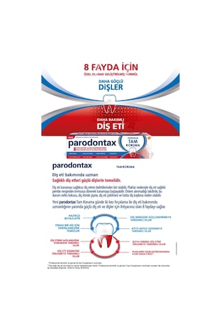 Parodontax Ferahlık Tam Koruma Diş Macunu 8 x 50 ML