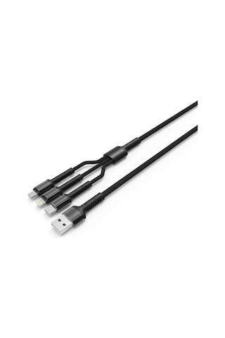Siyah Lc93 3 İn 1 Usb Kablo