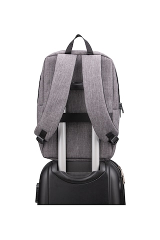 Classone RC58-154 Triesta Serisi Geri Dönüştürülmüş Kumaş 15.6" Uyumlu Notebook Sırt Çantası Gri