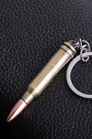 Thentech Mermi Şeklinde Gerçekçi Anahtarlık Mini Mermi Anahtarlık Hediyelik Anahtarlık 2 Adet