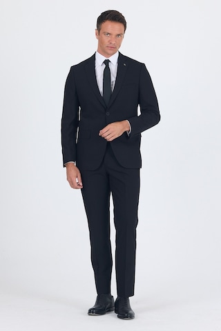 İmza Siyah Mono Yaka 6 Drop Comfort Fit Tam Astar Esnek Takım Elbise 1001260010