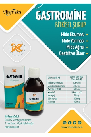 Gastromine Takviye Edici Şurup 150 ML