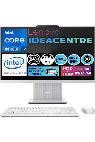 Lenovo Ideacentre 24IRH9 F0HN0056TR 013 i7-13620H 16 GB 1 TB SSD 23.8" W11P FHD AIO Masaüstü Bilgisayar