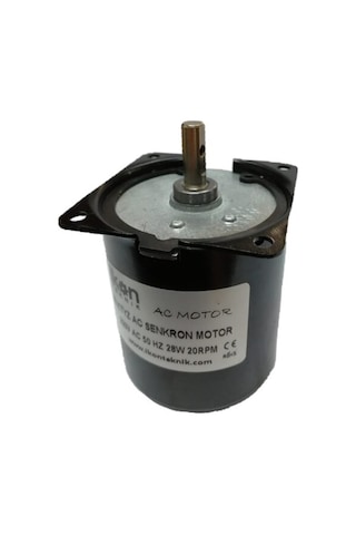 İkon Teknik AC SENKRON MOTOR 68 KTYZ 2O RPM 28 Watt 220 Volt