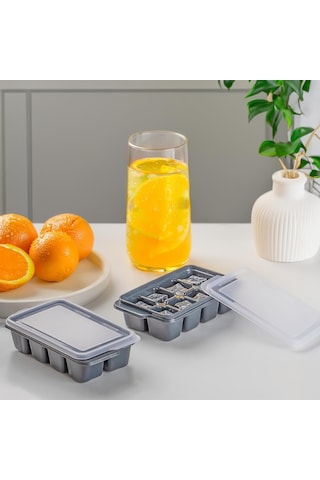 Mini Yapışmaz Silikon 2 Adet Bas Çıkar Buz Kalıbı- Silikon Buz Kalıbı Buzluk Bpa Içermez