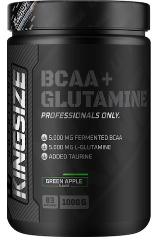 Kingsize Nutrition Bcaa + Glutamine Powder 1000 Gr