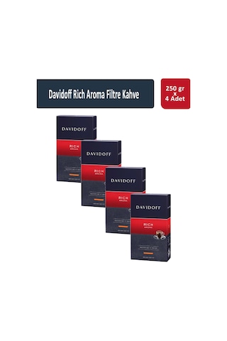 Davidoff Rich Aroma Filtre Kahve 4 x 250 G