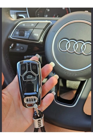 T-carbon Audi Audi İçin Silikon Anahtar Kılıfı A4 A5 A6 Q3 Q5 Q7 Q8 222878492