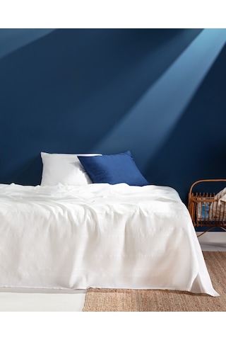 Mathilda Çift Kişilik Ecocell Düz Pike 8684427024560 Beyaz