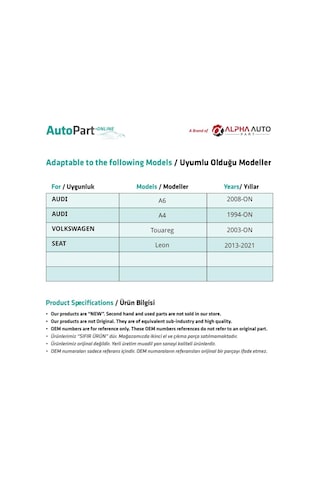 Volkswagen, Audi, Seat İçin Kapı Kilit Motoru