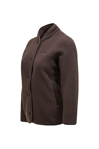 Peak Performance W Fleece Snap Cardigan 28873 Kahverengi