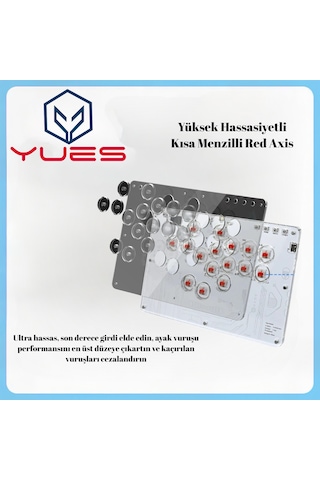 Yues Rgb Arcade Stick Fighting Stick Ps4/ps3/pc/steam/android/Apple Uyumlu iOS