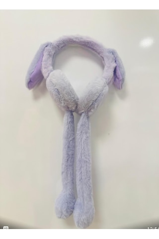 Gala Hareketli Sesli Çocuk Tavşan Kulaklık Lila