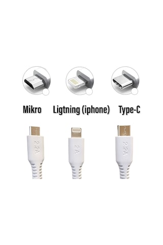Kısa Şarj Kablosu 25cm Powerbank Telefon Şarj Kablosu 25cm