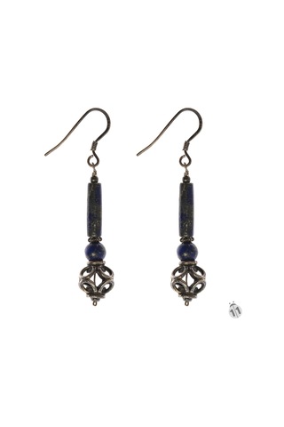 Mineral Takı Lapis Lazuli Küpe