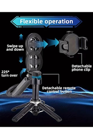 Bluetooth Kumandalı Magsafe Uyumlu 41cm Tripod Selfie Çubuğu Kı
