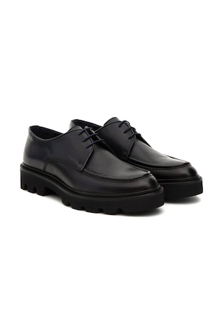 Cacharel Lacivert Eva Taban %100 Deri Smart Casual Ayakkabı