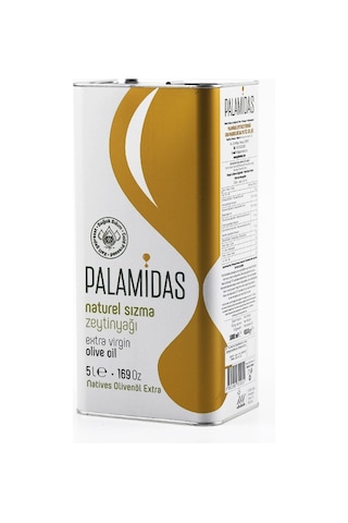 Palamidas Yeni Hasat Soğuk Sıkım Zeytinyağı Teneke 5 L