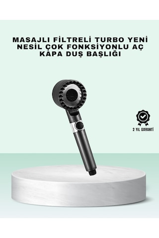Aç Kapa Tuşlu Filtreli Duş Başlığı Yeni Nesil Tasarım