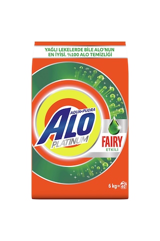 Alo Platinum Toz Çamaşır Deterjanı Fairy Etkili 40 Yıkama 6 KG