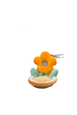 Jian Fan Çiçek Minderi, Sandalye Minderi, Sırtlık, Hepsi Bir Arada Bel Koruması Sarı