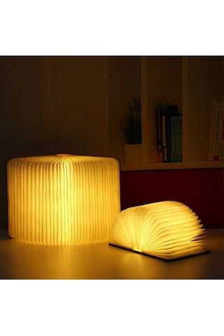 Fastbuy Led Usb 5v Şarj Edilebilir Manyetik Katlanabilir Kitap Şeklinde Masa Lambası - Haki 275a49 Haki Haki