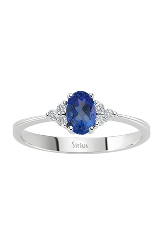 Sirius Pırlanta Ve Oval Safir Arya Yüzük 0817R0271