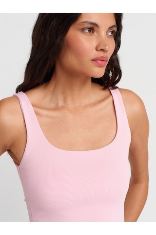 Dilvin 21057 Askılı Atlet-toz Pembe Toz Pembe
