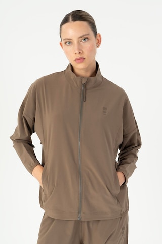 Maraton Comfort Kadın Dik Yaka Kakao Tracktop Kakao