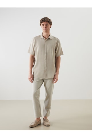 Lcw Vision Bej Regular Fit Erkek Gömlek