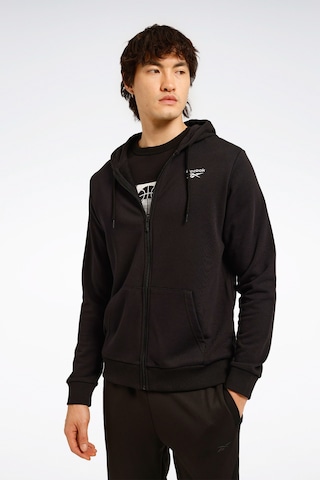 Reebok Id French Terry Sl Logo F Siyah Erkek Eşofman Üstü 000000000101965477 Siyah