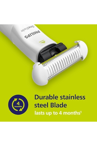 Philips Oneblade Skin Protect Yedek Bıçak, Oneblade Elektrikli Tıraş Makinesi Ve Düzeltici İçin, Dayanıklı Paslanmaz Çelik, Ekstra Cilt Korumalı Trim Ve Tıraş, 2 Sayı, Qp229/50